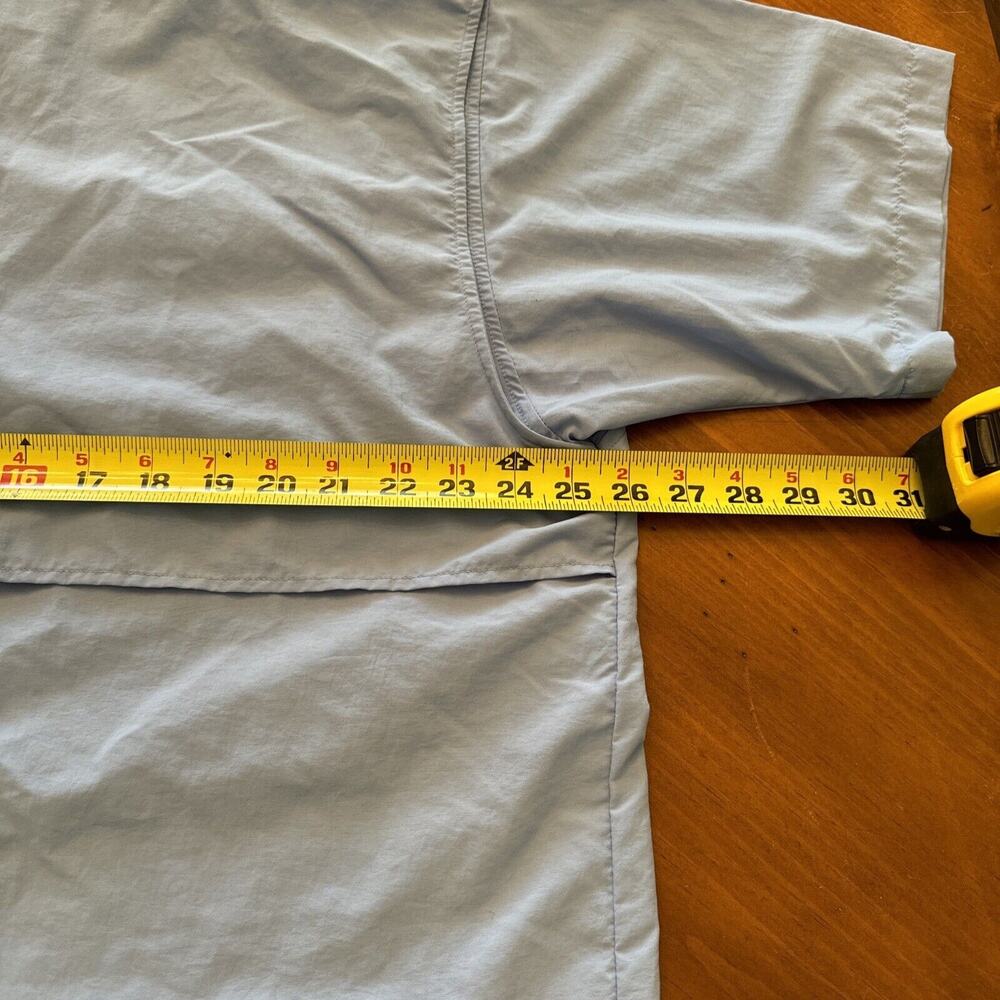 Columbia PFG Shirt Mens Large Pale Blue Button-Down Vented Fishing Outdoor UV - Picture 7 of 8